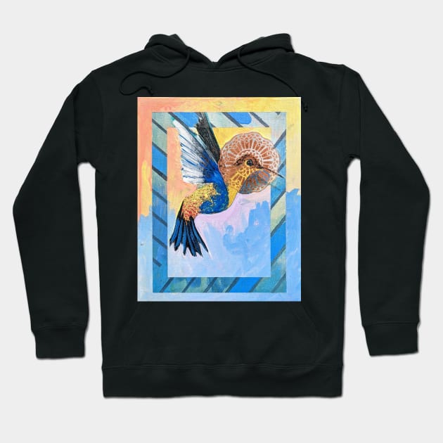 Hummingbird #3 Hoodie by chadtheartist